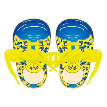 Анданте. Д585а / RDI-D585a Шнуровка "Кеды Гоночные машины" (2 ботинка со шнурками)