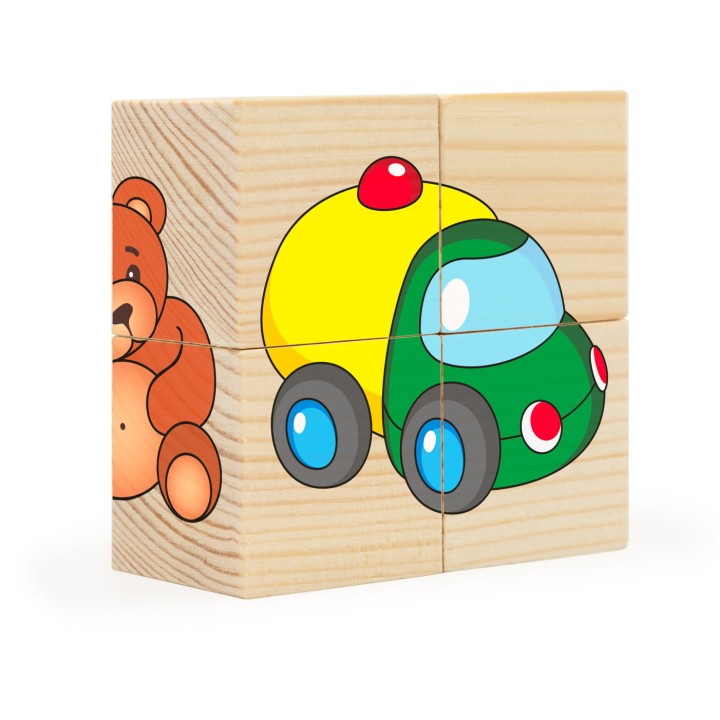 Анданте. RDI-D482a Игрушки. Собери рисунок. Кубики-пазл (4 кубика)