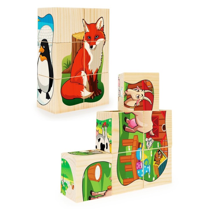 Анданте. OZ486-88n Набор кубиков "Пазл для малышей 4" (12 шт)