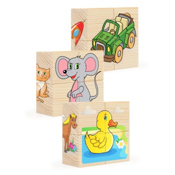 Анданте. RDI-D551a Набор кубиков "Пазл для малышей 2" (12 кубиков)