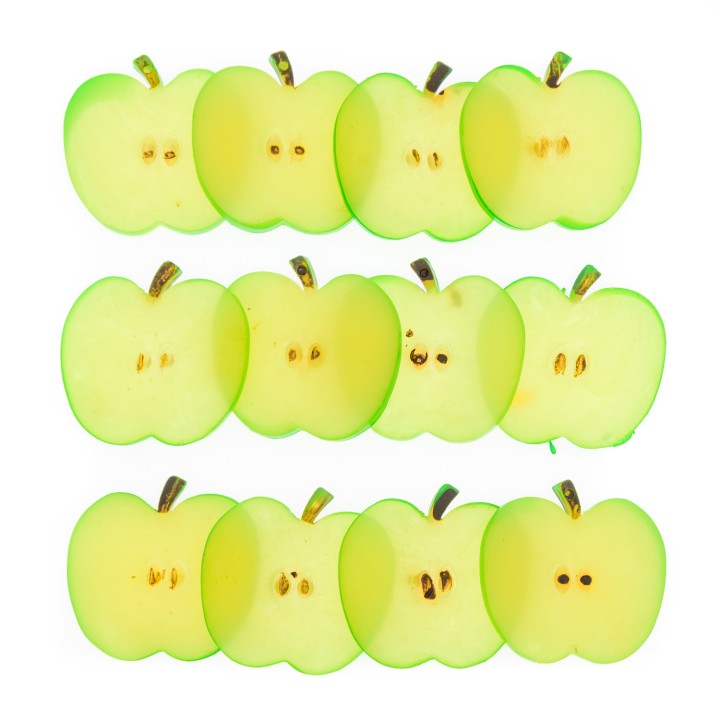 Анданте. Счетный материал 282746 "Яблочные слайсы" Развивающий набор. 12 эл. *