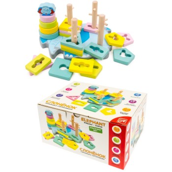 Анданте. RDI-D010a/D097a Развивающая игрушка "Слоник-сортировщик"