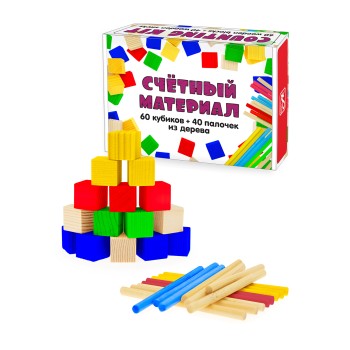 Анданте. RDI-D013b/Д013b Счетный материал 100 (40 палочек + 60 кубиков)/25