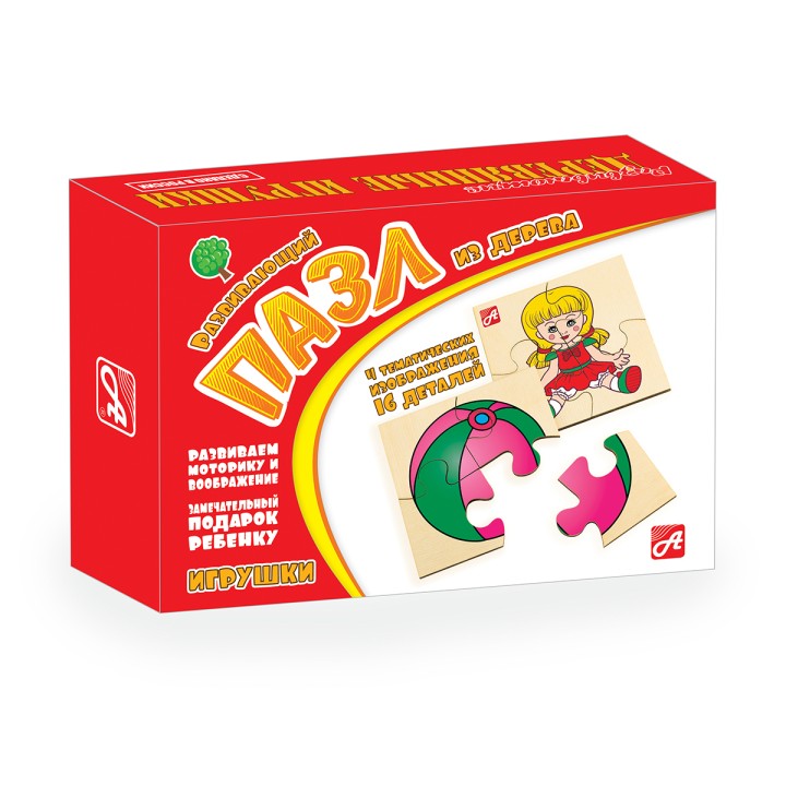 Анданте. Д542а Деревянный пазл (4 пазла в комплекте)