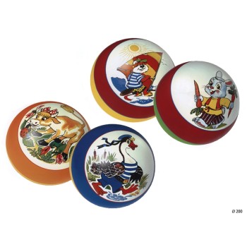 Чапаев. Мяч резиновый 150 мм арт. Р1-150 (рисунок) в ассорт. /16