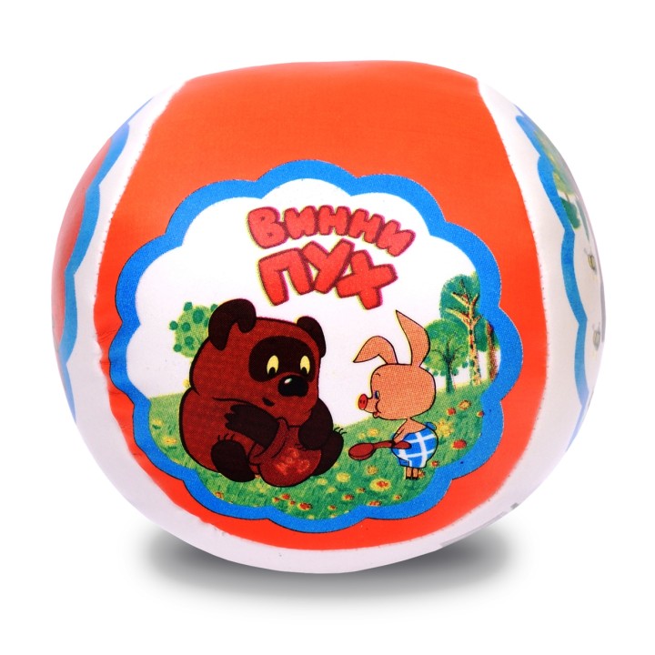 ЯиГрушка.12073 Мяч мягкий 10 см "Винни Пух" Союзмультфильм