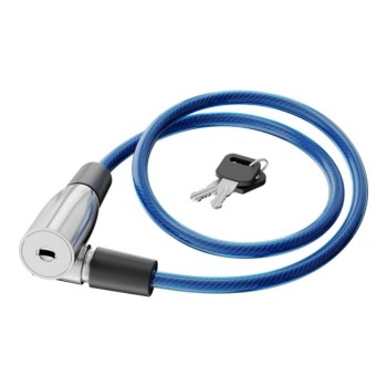 Basi. Тросовый велозамок синий 2 ключа, 6 x 550 мм арт.ZR 300