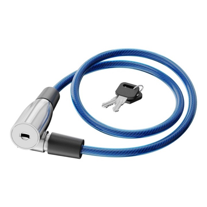 Basi. Тросовый велозамок синий 2 ключа, 6 x 550 мм арт.ZR 300