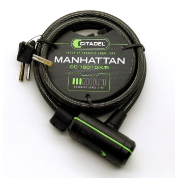 Citadel. Тросовый велозамок "Manhattan" CC 180/10/K/B
