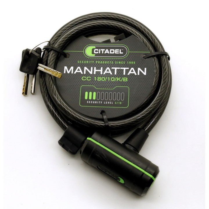 Citadel. Тросовый велозамок "Manhattan" CC 180/10/K/B