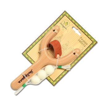 ЯиГрушка. AMP-011 Рогатка из бука с 3-мя шариками