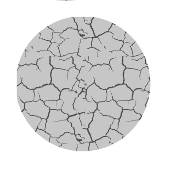 Световозвращающий значок "Трещины" (круглый с булавкой), арт.30011