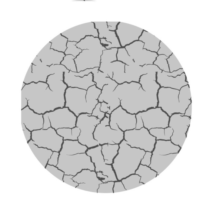 Световозвращающий значок "Трещины" (круглый с булавкой), арт.30011