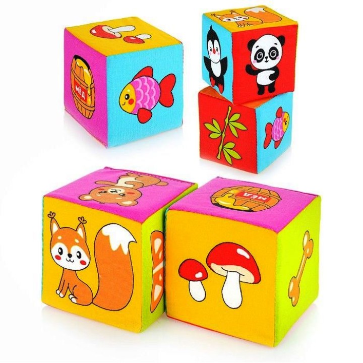 Мякиши "Кубики Кто что ест" арт.590