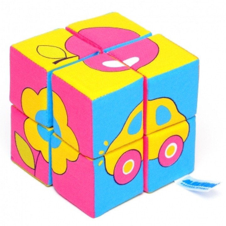 Мякиши "Кубики Собери картинку.Предметы" 8 кубиков арт.335 /27