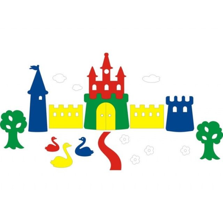 Флексика. 55394 Мозаика-набор для ванны "Замок"