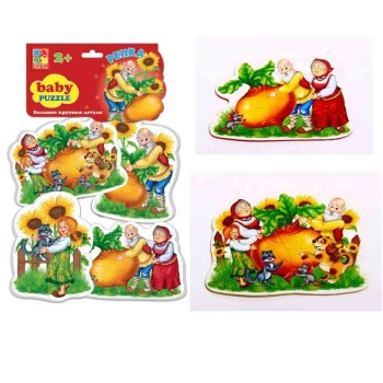 VladiToys. Мягкие пазлы арт.VT1106-63 Baby puzzle Сказки "Репка"