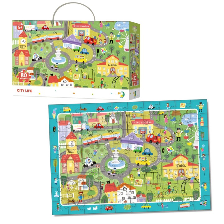 Dodo. Пазл на внимательность 80 эл. арт.300135 "Жизнь городка"