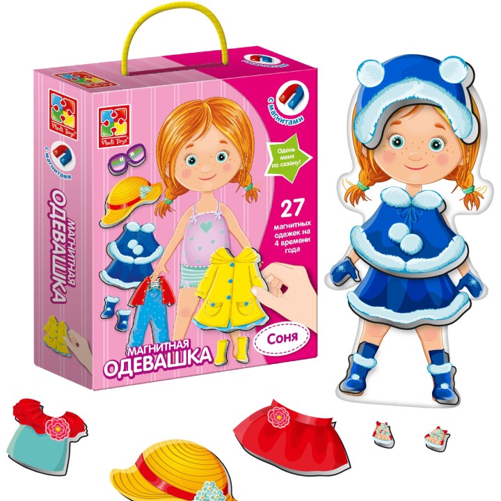 VladiToys. Магнитная игра-одевашка арт.VT3702-03 "Соня" РРЦ 699 р.