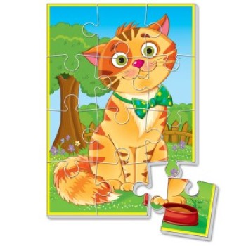VladiToys. Мягкие пазлы арт.VT1103-52 "Котик" А5 /50