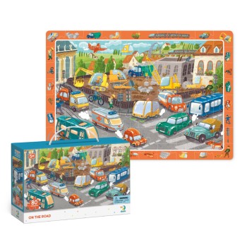 Dodo. Пазл на внимательность 80 эл. арт.300370 "Осторожно на дороге"