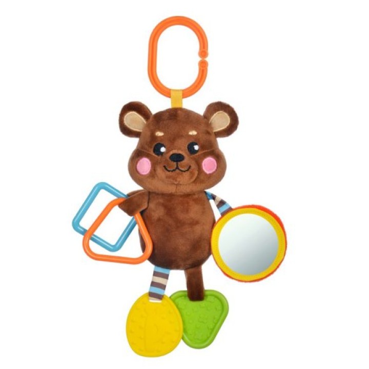 Жирафики.939537 Подвеска с силиконовым прорезывателем и зеркальцем "Мишка"