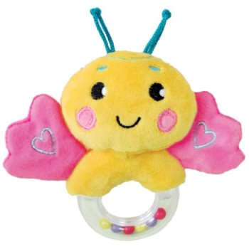 Жирафики.939471 Погремушка "Бабочка", розовая