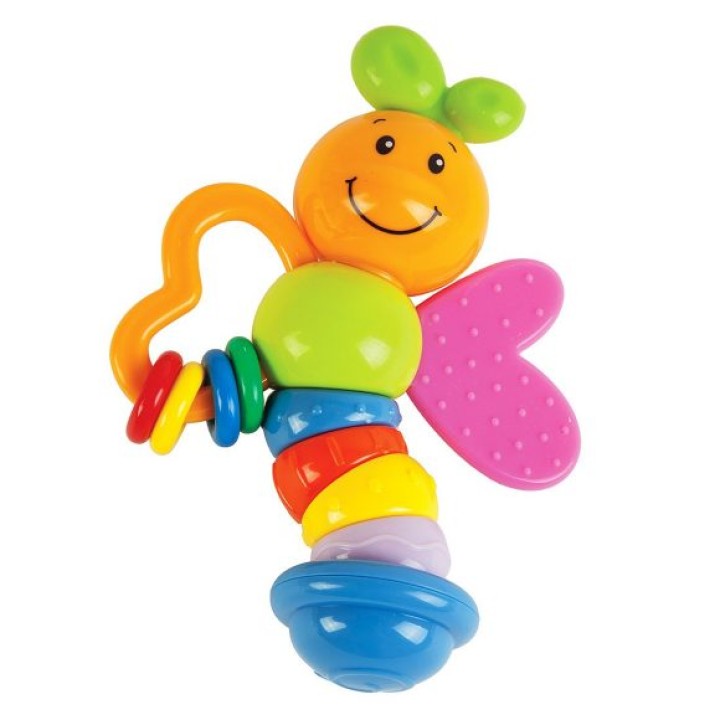 Жирафики.939392 Погремушка-прорезыватель "Бабочка Мия", 15 см