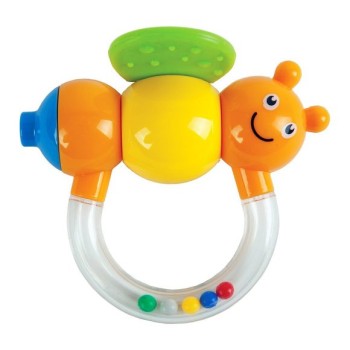 Жирафики.939393 Погремушка-прорезыватель "Пчёлка Мая" с дудочкой