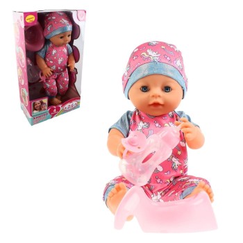 Карапуз. Пупс "Анютка" 40см 4 функции пьет, писает, акс, арт.Y40BB-VCB-42325