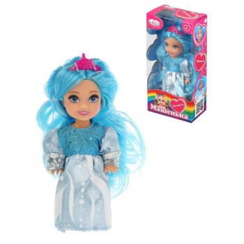 Карапуз. Кукла "Машенька" 12см. в нарядном платье арт.MARY37484-BB