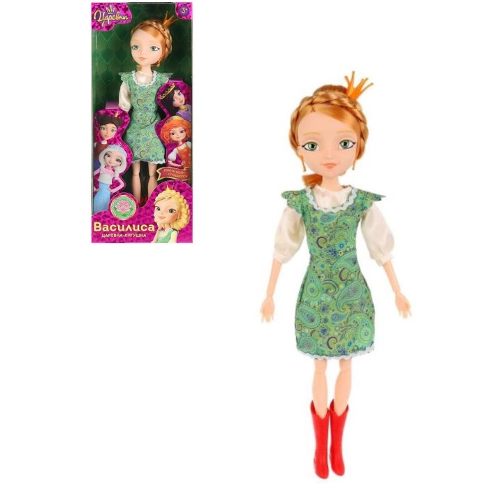 Царевны. Кукла "Василиса" 29 см руки ноги сгибаются (Карапуз) арт.5PR-VASILISA29-B