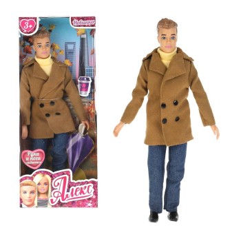 Карапуз. Кукла "Алекс сингл" 29см в пальто, в коробке арт.66001-F1-SA-BB