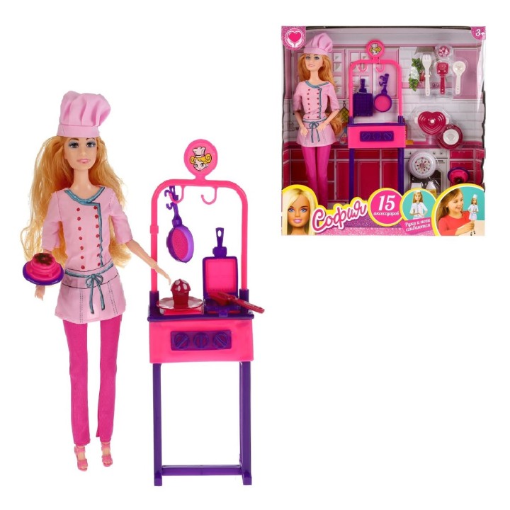 Карапуз. Кукла "София" 29см повар с аксессуарами арт. B1720954-S-HU