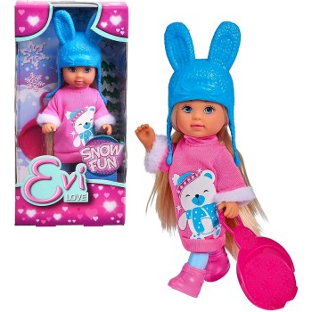 Evi.5733362 Кукла Еви в зимнем платье с аксессуарами 12 см