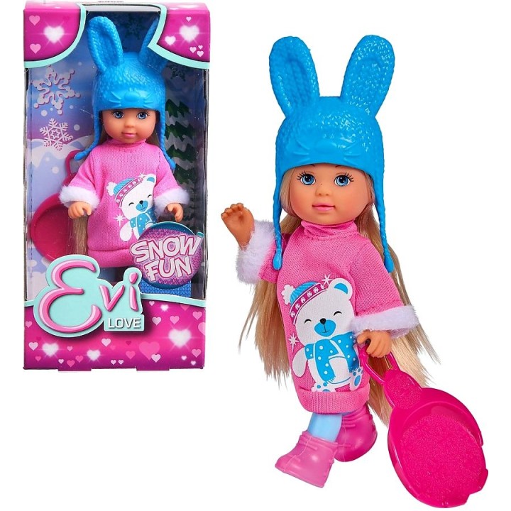Evi.5733362 Кукла Еви в зимнем платье с аксессуарами 12 см
