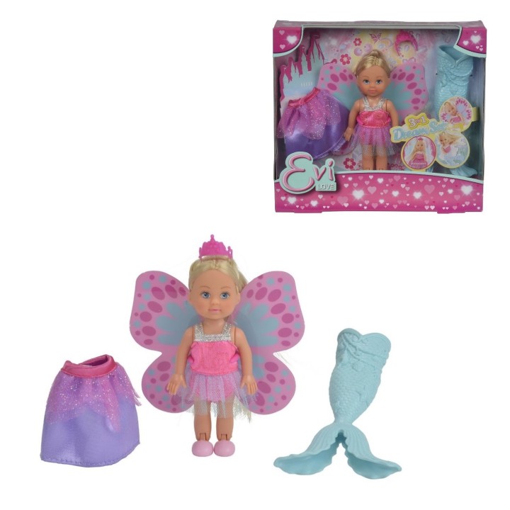 Evi.5732818 Кукла Еви 12 см в трех образах русалочка, принцесса и фея