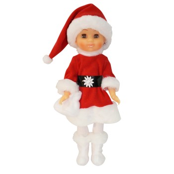Пластмастер. Кукла "Подружка Санты" арт.10138 /10