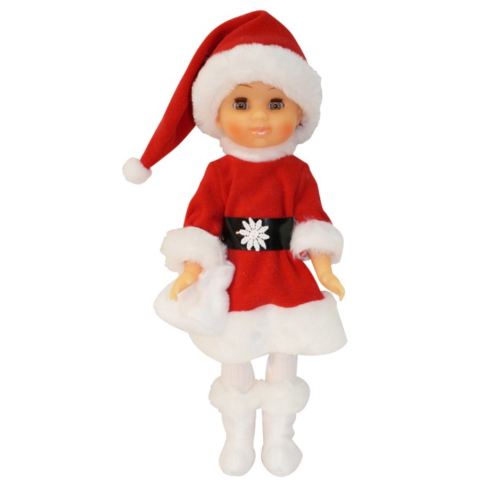 Пластмастер. Кукла "Подружка Санты" арт.10138 /10