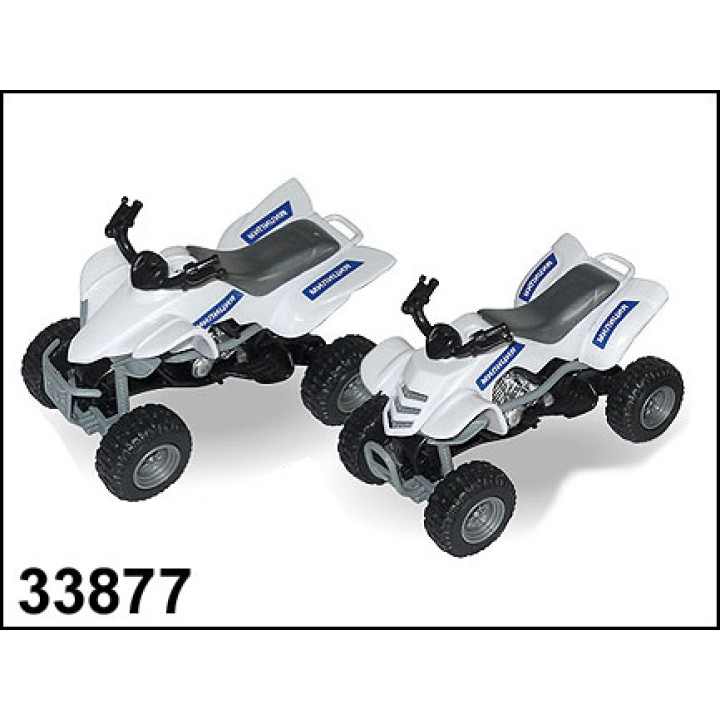 Autogrand. Мотоцикл 1:24 арт.10682-13/33877 "QUADROBIKE "SPORT" Полиция