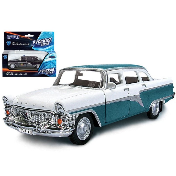 Autogrand. ГАЗ-13 Чайка арт.49516W-RUS двухцветная (белый, салатовый) 1:43