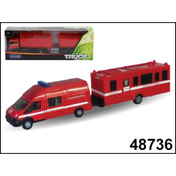Autogrand. Машина "RESCUE VAN" пожарная с прицепом 1:48 арт.48736