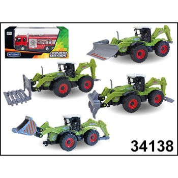 Autogrand. 1:48 "FARM BULLDOZER" с навесным оборудованием, ассортимент арт.34138