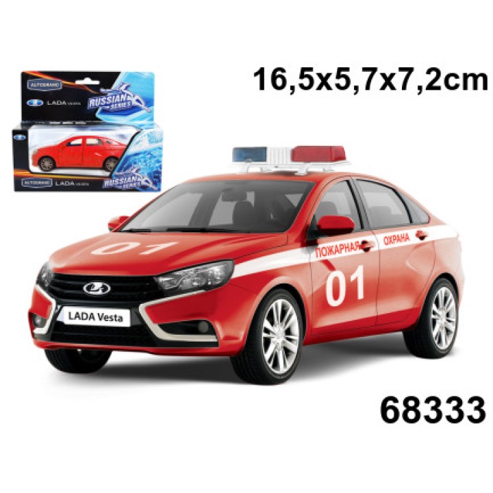 Autogrand. Лада VESTA арт.68333 Пожарная охрана 1:36