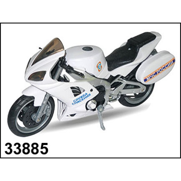 Autogrand. Мотоцикл 1:12 арт.33885/31472-07 "EMERGENCY BIKE" МЧС звук