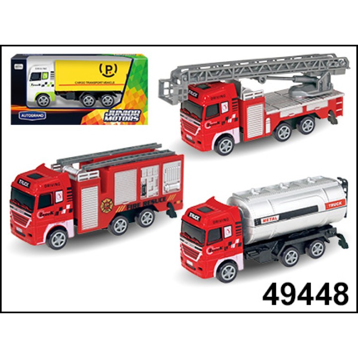 Autogrand. Машина арт.49448 "FIRE CREW" пожарная, ассортимент 1:60