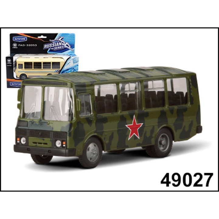 Autogrand. ПАЗ-32053 арт.49027 Армейский 1:43