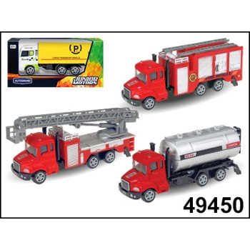 Autogrand. Машина арт.49450 "FIRE TRUCK" пожарная, ассортимент 1:60