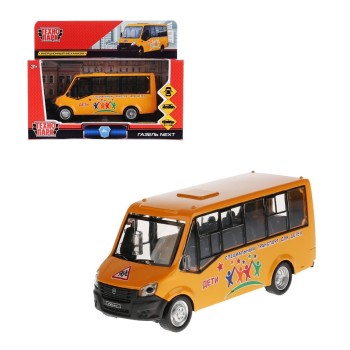 Технопарк."Газель Next Citiline" Дети 14,5см, открыв. двери,инерц, в кор. арт.NEXTCITI-15-CHI