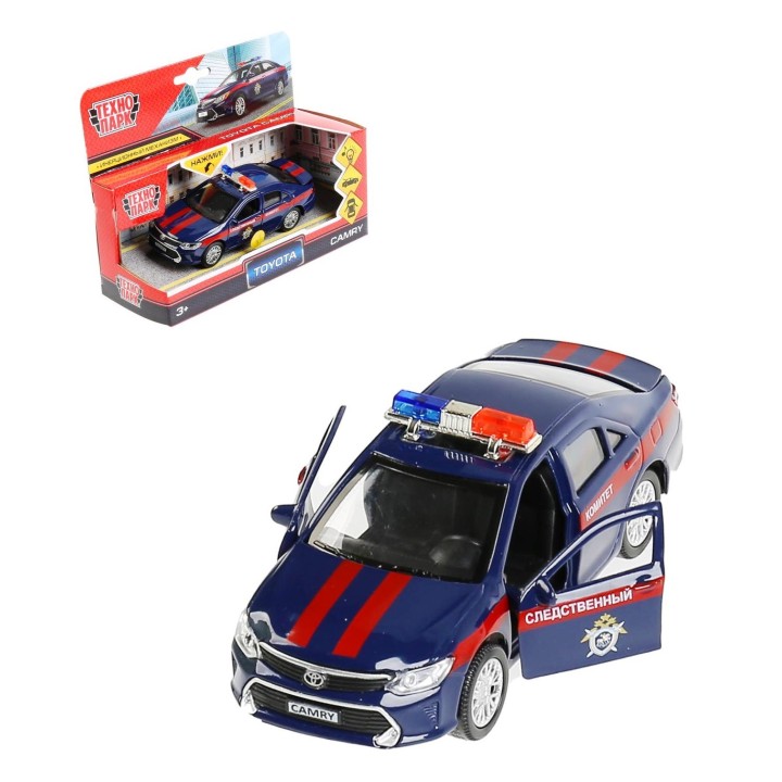 Технопарк. Модель "Toyota Camry. Следственный комитет" арт.CAMRY-12SLCOM-BU 12см, свет-звук